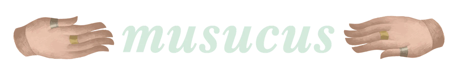 musucus — illustrated hands and wordmark